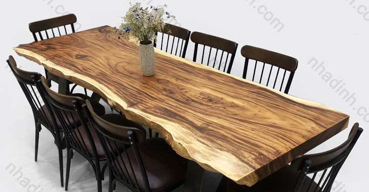 Tổng hợp những mẫu bộ bàn ăn gỗ me tây đẹp cho căn bếp