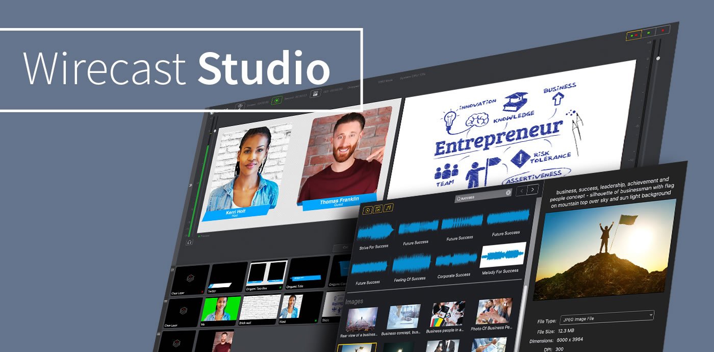 Phần mềm Live Stream - Wirecast Studio