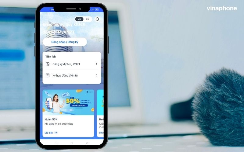 Người dùng có thể sử dụng ứng dụng My VNPT để tra data mạng VinaPhone